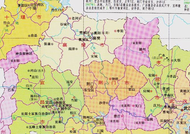 湖北省的地域调整12个地级市之一襄阳市为何有9个区县