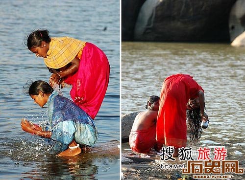 透过纱丽看印度女人的沐浴习俗