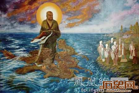 佛教传说故事：达摩祖师一苇渡江