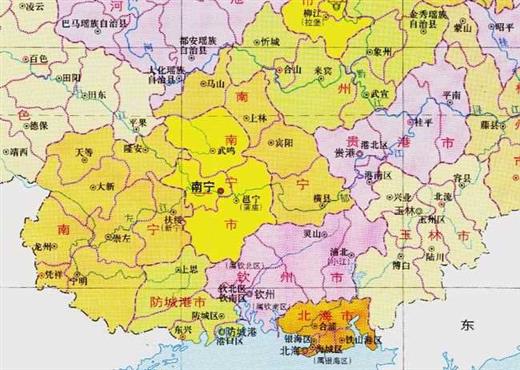 广西的区划变动，14个地级市之一，南宁市为何有12个区县？