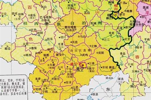 广西的区划变动，14个地级市之一，南宁市为何有12个区县？