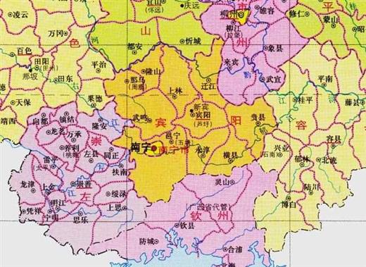 广西的区划变动，14个地级市之一，南宁市为何有12个区县？