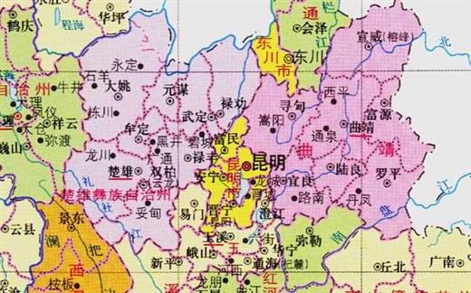 云南省的区划变动，8个地级市之一，昆明市为何有14个区县？