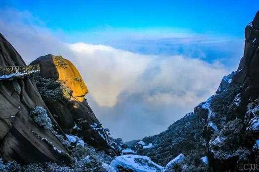 江西上饶：白雪皑皑，童话世界，灵山瑞雪迎新年（图）