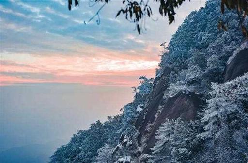 江西上饶：白雪皑皑，童话世界，灵山瑞雪迎新年（图）