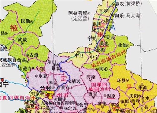 甘肃与宁夏的区划变动，1958年，甘肃省17个县，为何划入宁夏？