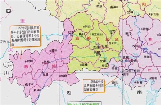 湖北与四川之间换地，湖北省60多个乡村，为何划入四川省？