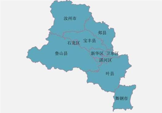 河南省的平顶山市，3个地区拼接而成，为何有10个区县？