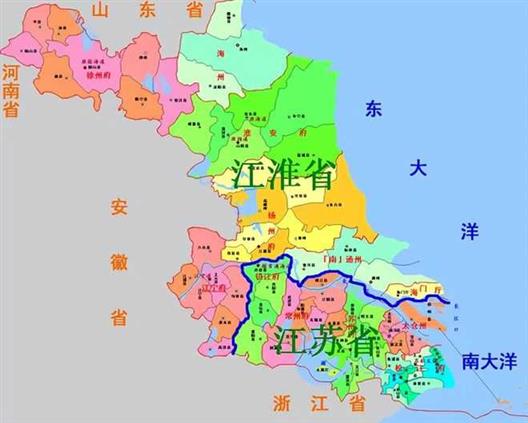 江苏省的区划变动，全省60多个县，为何划分为2大行署区？