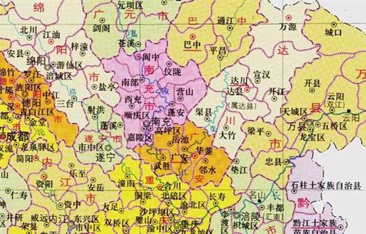 四川省的区划变动，18个地级市之一，南充市为何有9个区县？