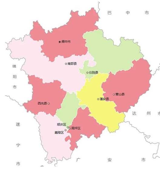 四川省的区划变动，18个地级市之一，南充市为何有9个区县？