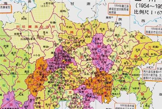 四川省的区划变动，18个地级市之一，绵阳市为何有9个区县？