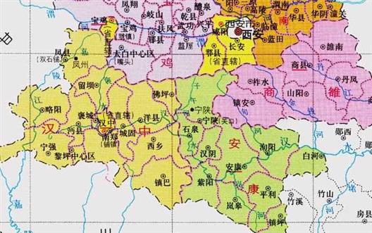 陕西省的区划变动，10个地级市之一，汉中市为何有11个区县？