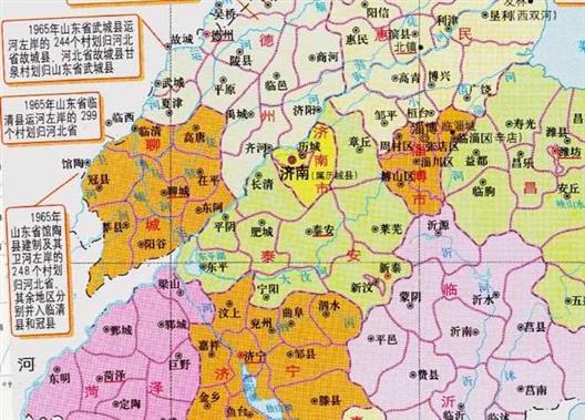 山东省的区划变动，16个地级市之一，聊城市为何有8个区县？