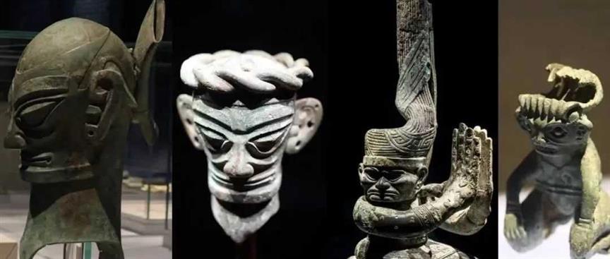托尼老师坐不住了！三星堆出土中分发型人物……网友：别挖了，历史书厚到不行了
