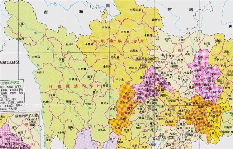 四川省的区划变动，3个自治州之一，甘孜州为何有18个县？