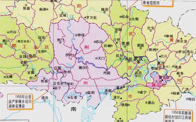 湖北省的区划变动，12个地级市之一，荆州市为何有8个区县？