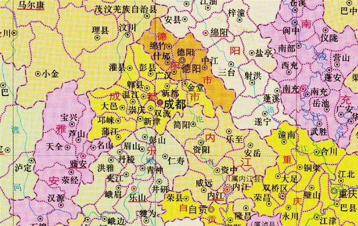 四川省的区划调整，成都市的5个区，如何扩大到20个区县？