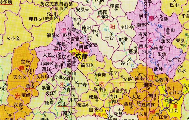 四川省的区划调整，成都市的5个区，如何扩大到20个区县？