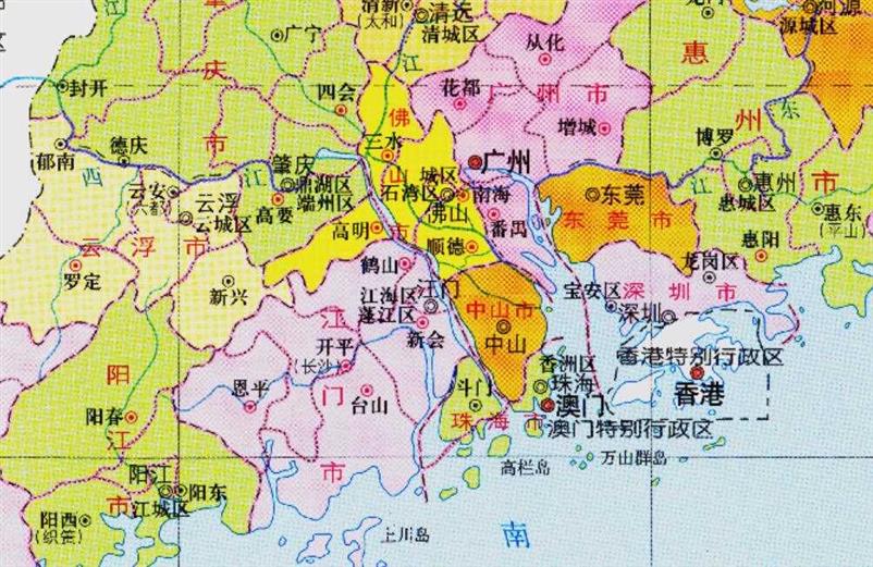 广东省的区划变动，21个地级市之一，佛山市为何有5个区？