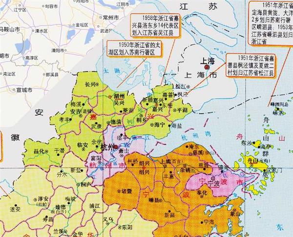 江苏与浙江的辖区调整，江苏省的1个县，为何划归了浙江省？