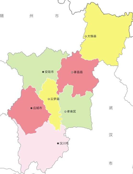 湖北省的区划变动，12个地级市之一，孝感市为何有7个区县？