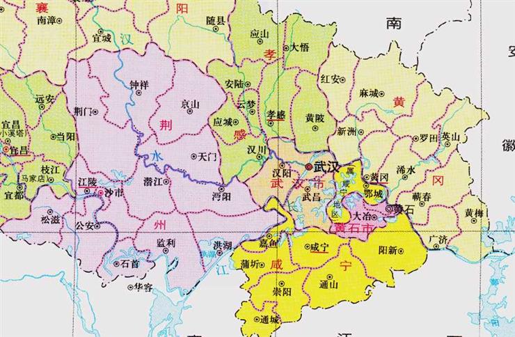 湖北省的区划变动，12个地级市之一，孝感市为何有7个区县？