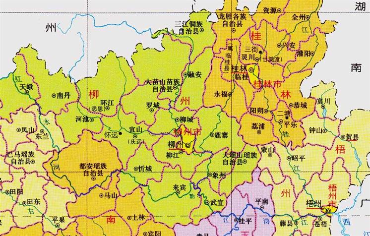 广西的辖区调整，14个地级市之一，柳州市为何有10个区县？