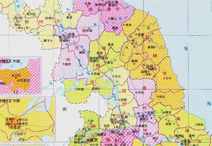 江苏省的辖区调整，经济十分发达，如何形成了13个地级市？