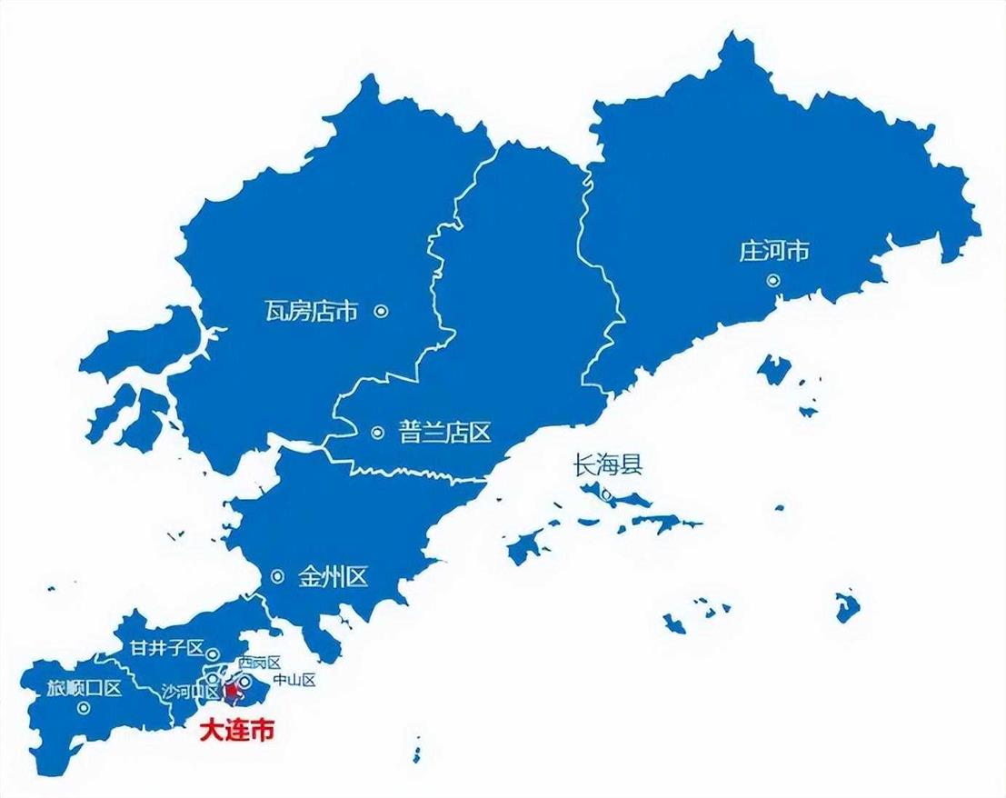 2020大连行政地图图片