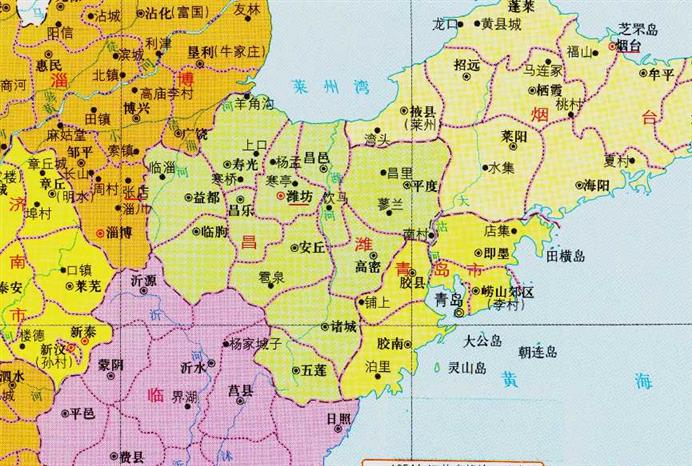 潍坊市的区划调整，山东省的第三人口大市，为何有12个区县？