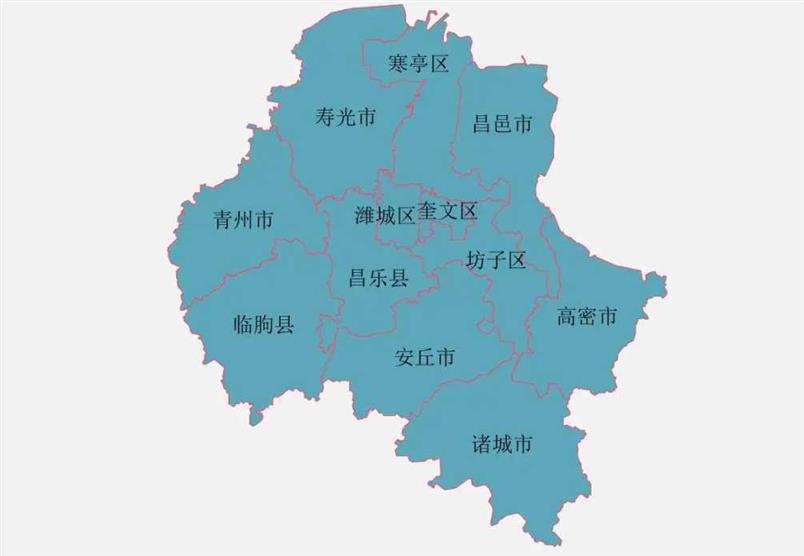 潍坊市的区划调整，山东省的第三人口大市，为何有12个区县？
