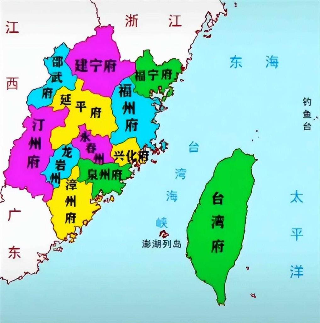 福建省的区划变迁，5个专区的格局，如何形成了9个地级市？