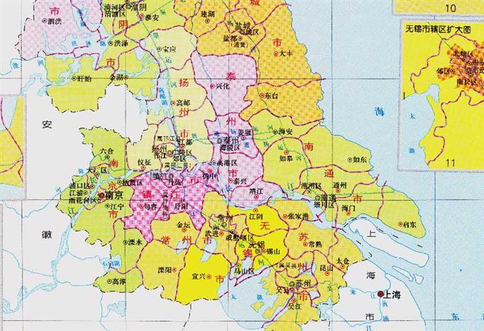 泰州市的区划调整，江苏省的第7大城市，为何有6个区县？