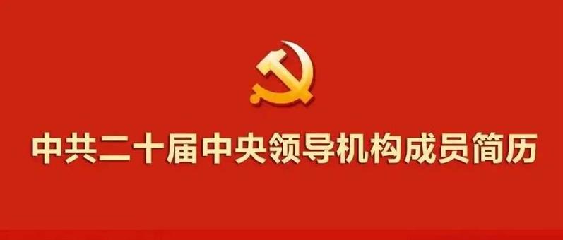 中共二十届中央领导机构成员简历