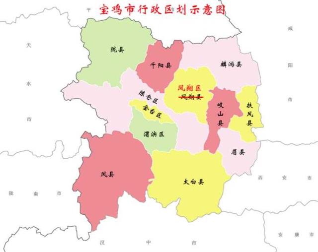 宝鸡市的区划调整，陕西省的第3大城市，为何有12个区县？