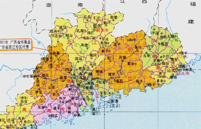 广东省的佛冈县，地位非常重要，4个地级市为何反复争夺？