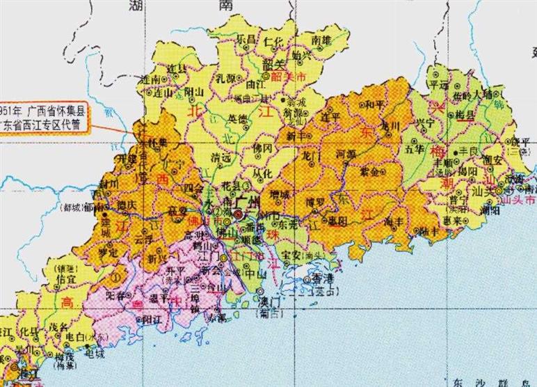 肇庆市的区划调整，广东省的重要城市，为何有8个区县？