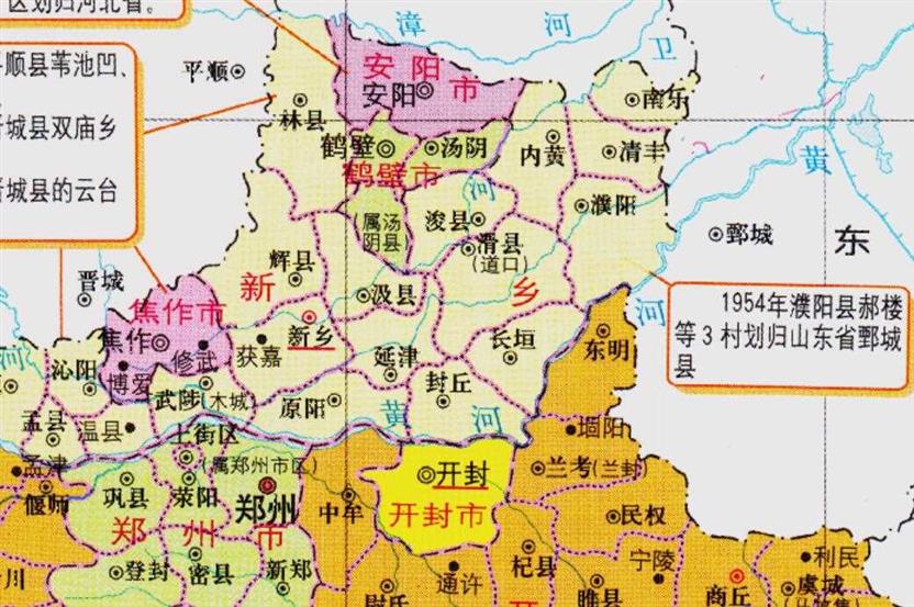 濮阳市的区划变动，河南省的重要城市，为何有6个区县？