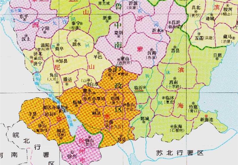 江苏与山东的区划变动，江苏省的8个县，为何划入了山东省？