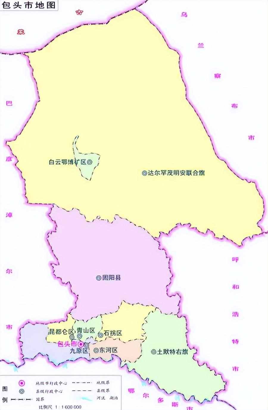 包头市的区划变动，内蒙古的重要城市，为何有9个区县？