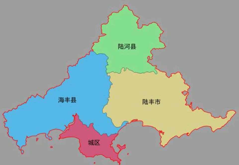 汕尾市的区划变动，广东省的重要城市之一，为何有4个区县？