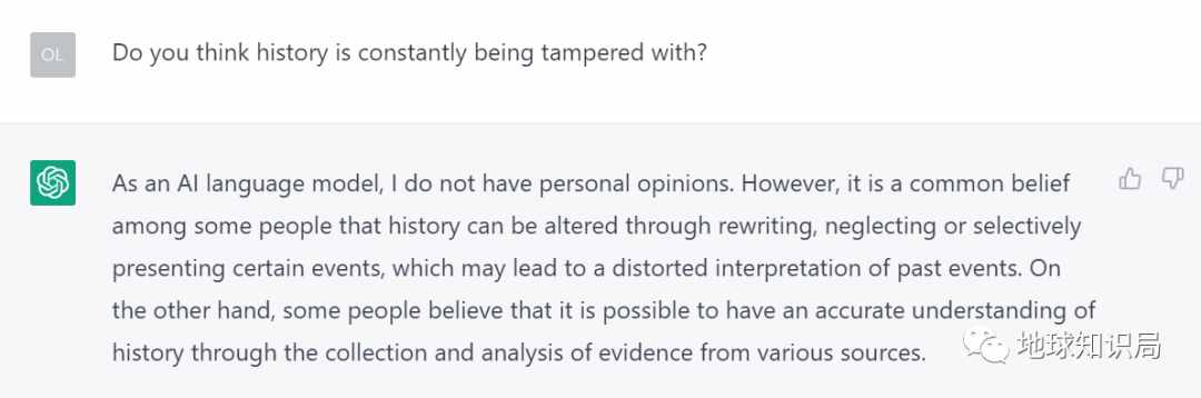 我们问了ChatGPT几个地理问题，答复如下：| 地球知识局
