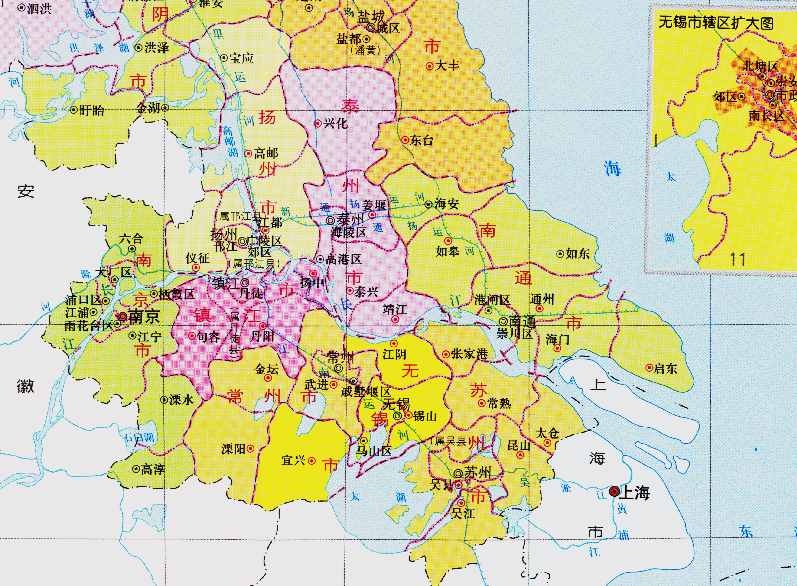 泰州市的区划调整，江苏省的第9大城市，为何有6个区县？