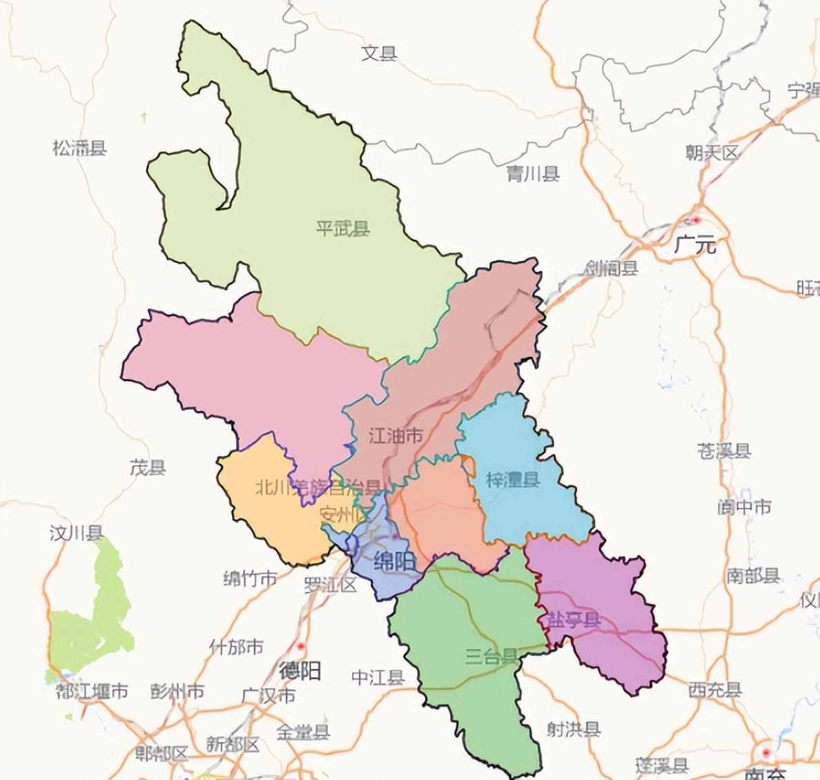 绵阳市的区域调整，四川省的第二大城市，为何有9个区县？