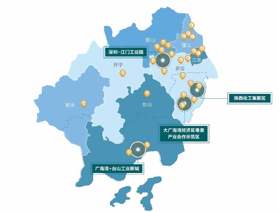 江门市的区划调整，广东省的第8大城市，为何有7个区县？