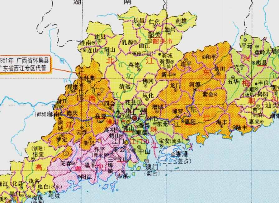 肇庆市的区划调整，广东省的第12大城市，为何有8个区县？