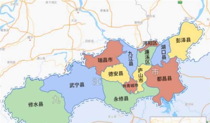 九江市的辖区调整，江西省的第三大城市，为何有13个区县？