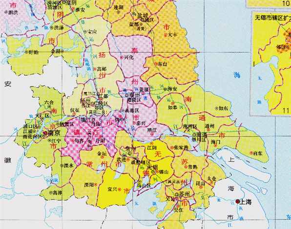 扬州市的区划调整，江苏省的第七大城市，为何有6个区县？