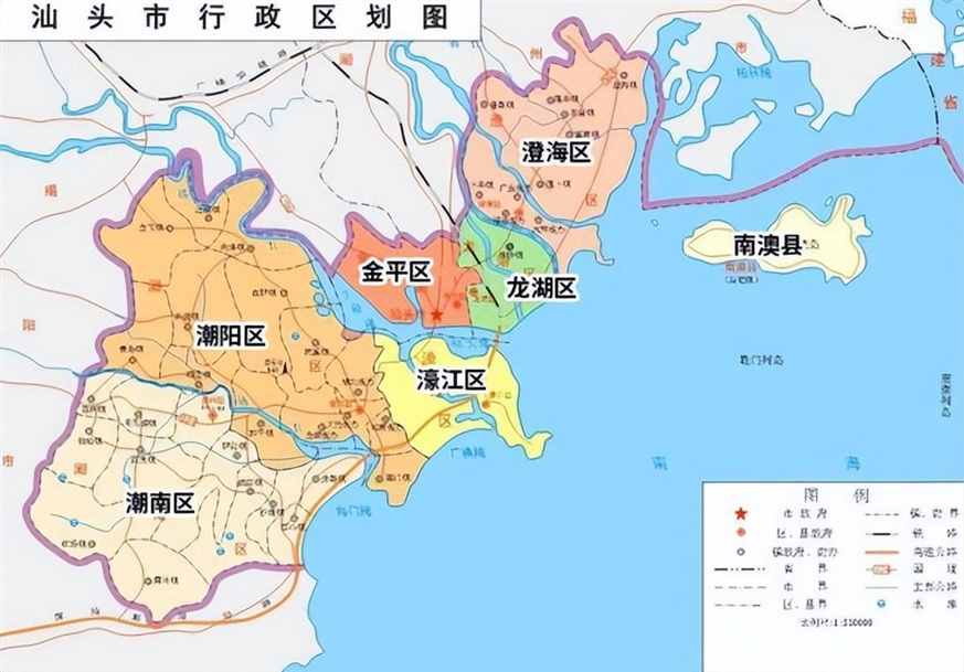 汕头市的区划调整，广东省的第7大城市，为何有7个区县？